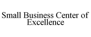 SMALL BUSINESS CENTER OF EXCELLENCE