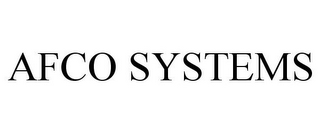 AFCO SYSTEMS