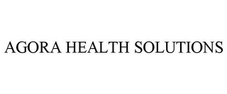 AGORA HEALTH SOLUTIONS