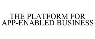 THE PLATFORM FOR APP-ENABLED BUSINESS