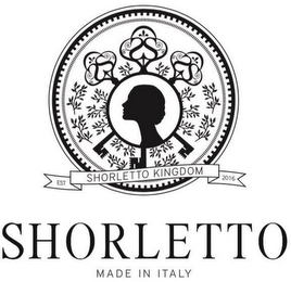 SS SS SS SHORLETTO KINGDOM EST 2016 SHORLETTO MADE IN ITALY