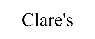 CLARE'S