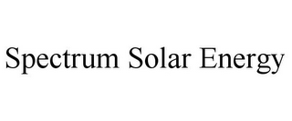 SPECTRUM SOLAR ENERGY