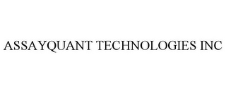 ASSAYQUANT TECHNOLOGIES INC