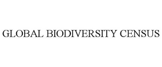 GLOBAL BIODIVERSITY CENSUS