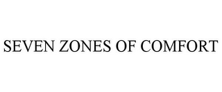 SEVEN ZONES OF COMFORT