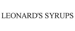 LEONARD'S SYRUPS