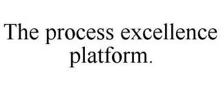 THE PROCESS EXCELLENCE PLATFORM.