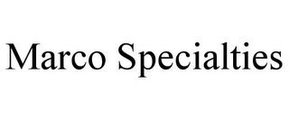 MARCO SPECIALTIES