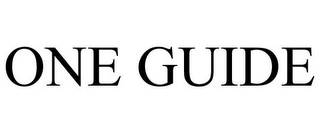 ONE GUIDE