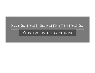 MAINLAND CHINA ASIA KITCHEN