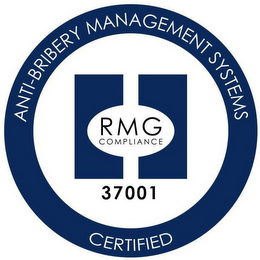 ANTI-BRIBERY MANAGEMENT SYSTEMS CERTIFIED RMG COMPLIANCE 37001