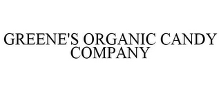 GREENE'S ORGANIC CANDY COMPANY