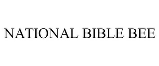 NATIONAL BIBLE BEE