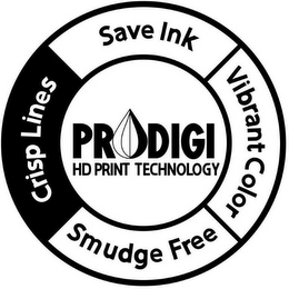 PRODIGI HD PRINT TECHNOLOGY CRISP LINESSAVE INK VIBRANT COLOR SMUDGE FREE