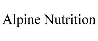 ALPINE NUTRITION