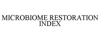 MICROBIOME RESTORATION INDEX