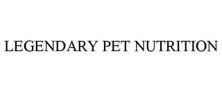 LEGENDARY PET NUTRITION