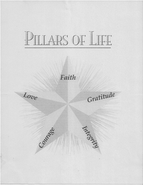 PILLARS OF LIFE FAITH GRATITUDE INTEGRITY COURAGE LOVE