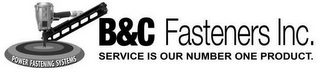 B&C FASTENERS INC. SERVICE IS OUR NUMBER ONE PRODUCT. POWER FASTENING SYSTEMS