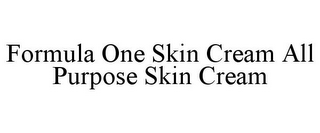 FORMULA ONE SKIN CREAM ALL PURPOSE SKIN CREAM