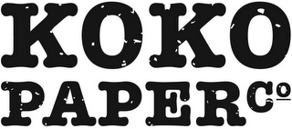 KOKO PAPER CO