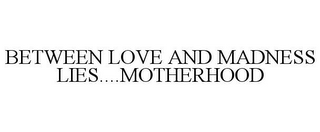 BETWEEN LOVE AND MADNESS LIES....MOTHERHOOD