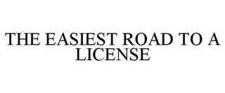 THE EASIEST ROAD TO A LICENSE