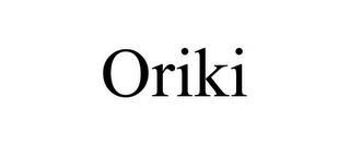 ORIKI