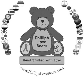 PHILLIP'S LOVE BEARS HAND STUFFED WITH LOVE WWW.PHILLIPSLOVEBEARS.COM