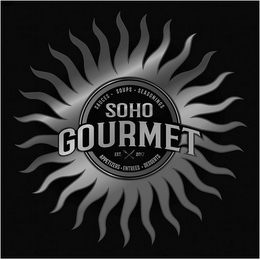 SOHO GOURMET APPETIZERS · ENTREES · DESSERTS SAUCES · SOUPS · SEASONINGS EST. 2017