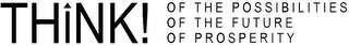 THINK! OF THE POSSIBILITIES OF THE FUTURE OF PROSPERITY
