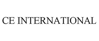 CE INTERNATIONAL