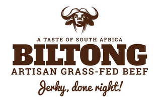 A TASTE OF SOUTH AFRICA BILTONG ARTISAN GRASS-FED BEEF JERKY, DONE RIGHT!