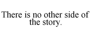 THERE IS NO OTHER SIDE OF THE STORY.