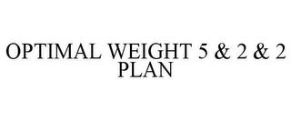 OPTIMAL WEIGHT 5 & 2 & 2 PLAN