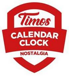 TIMOS CALENDAR CLOCK NOSTALGIA