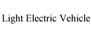 LIGHT ELECTRIC VEHICLE