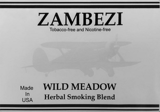 ZAMBEZI TOBACCO-FREE AND NICOTINE-FREE MADE IN USA WILD MEADOW HERBAL SMOKING BLEND