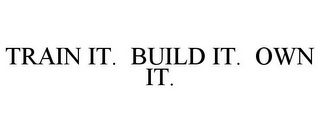 TRAIN IT. BUILD IT. OWN IT.