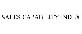 SALES CAPABILITY INDEX