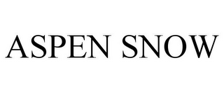 ASPEN SNOW