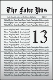 THE FAKE NUS NU IS 13TH LETTER OF THE GREEK ALPHABET 2017 MAKE PLAYING CARDS GREAT AGAIN!