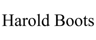 HAROLD BOOTS