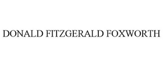 DONALD FITZGERALD FOXWORTH