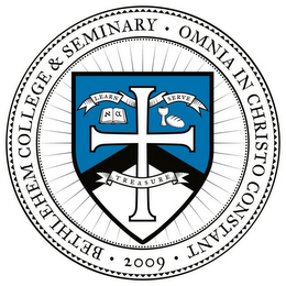 BETHLEHEM COLLEGE & SEMINARY OMNIA IN CHRISTO CONSTANT 2009