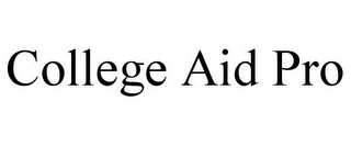 COLLEGE AID PRO