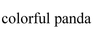 COLORFUL PANDA