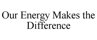 OUR ENERGY MAKES THE DIFFERENCE