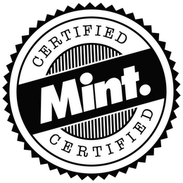 CERTIFIED MINT. CERTIFIED